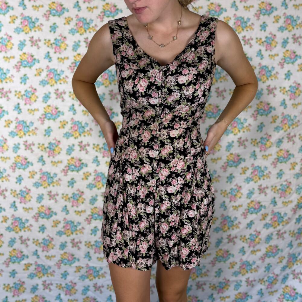 Vintage 90s grunge floral romper live life by sanctuary size small